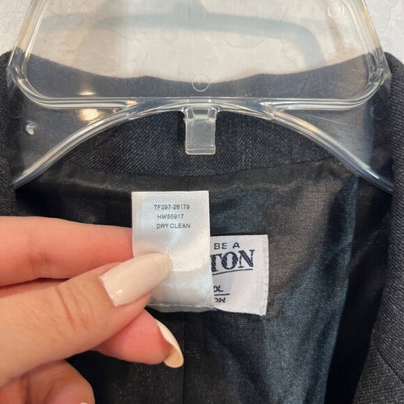 NWT Pendleton 100% Virgin wool Gray Blazer Size 12 pockets NEW workwear office - Picture 12 of 12